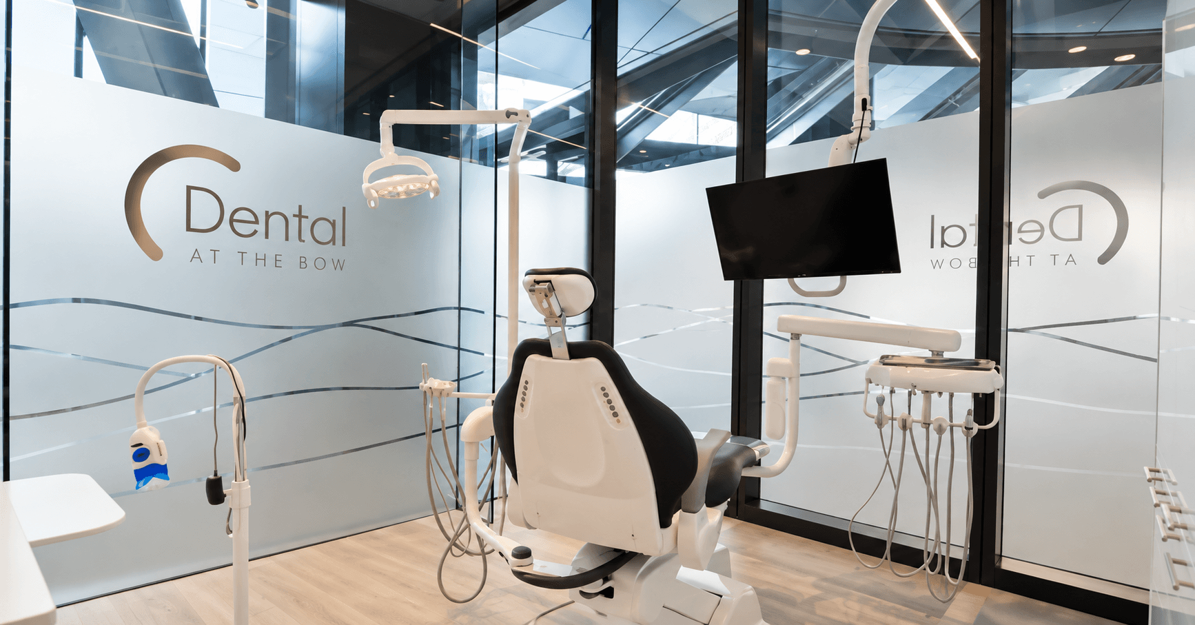 An empty treatment room at the clinic